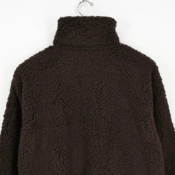 NWT Athleta Cloud Fleece 1/2 Zip Sweatshirt Jacket Pockets Truffle Brown Size XS - Picture 7 of 10